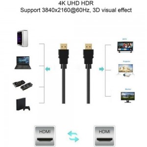 Кабель VCOM HDMI 19M/M ver. 2.0, 2 фильтра, 1.8m CG525D-R-1.8