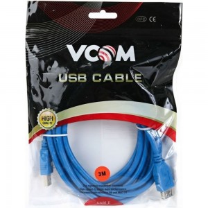 Удлинительный кабель VCOM USB3.0 Am-Af 3m /VUS7065-3M