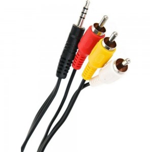 Соединительный кабель VCOM 3.5 Jack /M/ / 3 RCA /M/ CV213-1.5M