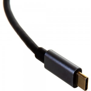 Кабель-концентратор VCOM USB 3.1 Type-C /m - RJ-45+3port USB 3.0/f, Aluminum Shell DH311A