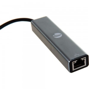 Кабель-концентратор VCOM USB 3.1 Type-C /m - RJ-45+3port USB 3.0/f, Aluminum Shell DH311A