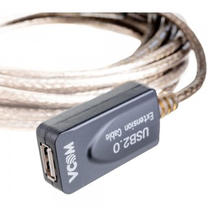 Удлинительный активный кабель-адаптер VCOM USB2.0-repeater Am-Af, 15м VUS7049-15M