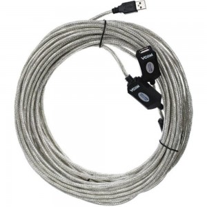 Удлинительный активный кабель-адаптер VCOM USB 2.0-repeater, Am-Af, 20м VUS7049-20M