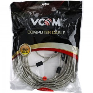 Удлинительный активный кабель-адаптер VCOM USB 2.0-repeater, Am-Af, 20м VUS7049-20M