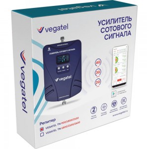 Усилитель сотовой связи и интернета Vegatel комплект TN-900/1800/2100 2G, 3G, 4G и антенна MultiSet R91776
