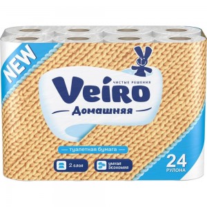 Туалетная ролевая бумага VEIRO Домашняя 1С224