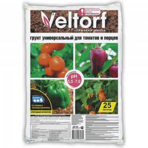 Универсальный грунт Veltorf для томатов и перцев 25 л FP10050047