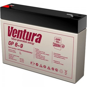 Аккумуляторная батарея 6 В, 9 Ач Ventura GP 6-9