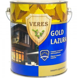 Пропитка Veres Gold Lazura №12 белый 2.7 л 1/4 44942
