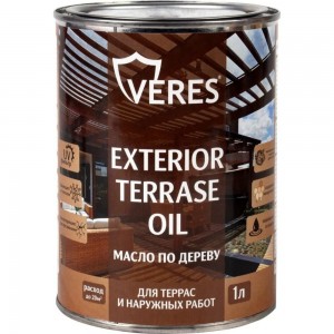 Масло для дерева VERES exterior terrase oil, 1 л, палисандр 255544