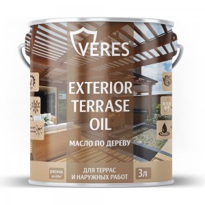 Масло для дерева VERES exterior terrase oil, 3 л, дуб 255543