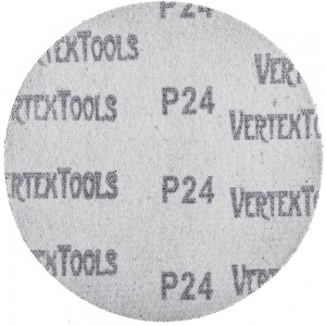 Круг абразивный под липучку (125 мм; Р24) Vertextools 12800-024