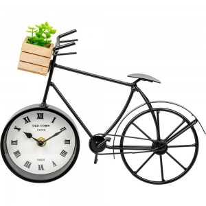 Часы Вещицы велосипед с суккулентом Fancy48