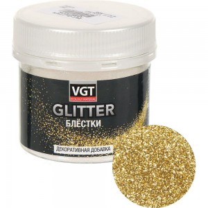 Сухие блёстки VGT PET GLITTER (золото) 0,05 кг 11607574