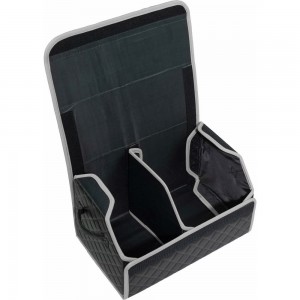 Сумка-органайзер в багажник Vicecar синяя нить/черный кант, логотип RENAULT VC722_черный