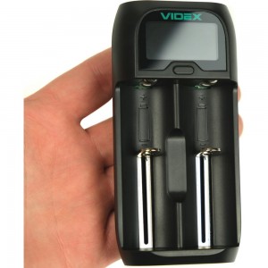 Зарядное устройство Videx VCH-UD200 пустое, 1-2 х АА, ААА, SC, C, 18650, 14500