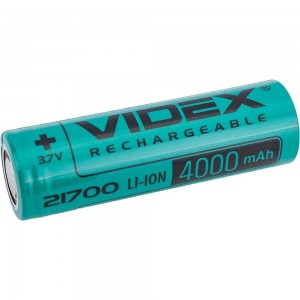 Аккумулятор Videx 21700 4000mAh без защиты VID-21700-4.0-NP