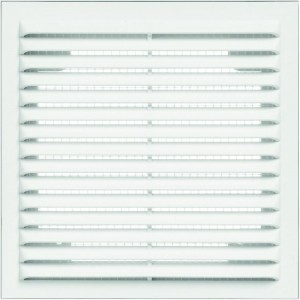 Решетка вентиляционная вытяжная без рамки (170x240 мм; белая) ВИЕНТО 1724В