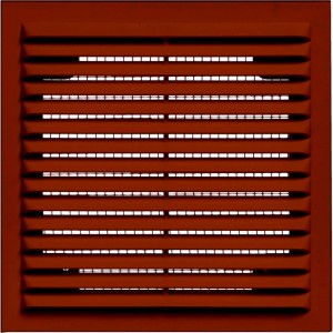 Решетка вентиляционная вытяжная без рамки (170x240 мм; коричневая) ВИЕНТО 1724Вкор