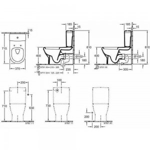 Сливной бачок Villeroy & Boch Architectura 5787 G1 01 00201604