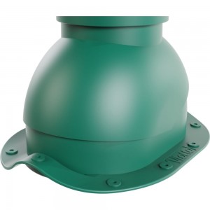 Вентиляционная труба для металлочерепицы Viotto диаметр 110 мм, высота 550 мм, утепленная, зеленый мох RAL 6005 07.506.01.01.06.100.6005