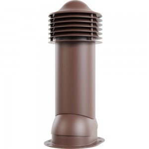Вентиляционная труба для готовой мягкой и фальцевой кровли Viotto диаметр 125 мм, утепленная, коричневый шоколад RAL 8017 07.506.01.02.06.600.8017
