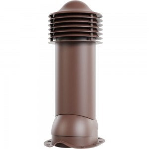 Вентиляционная труба для металлочерепицы Viotto диаметр 125 мм, утепленная, коричневый шоколад RAL 8017 07.506.01.02.06.100.8017