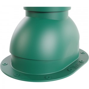 Вентиляционная труба для металлочерепицы Viotto диаметр 150 мм, утепленная, зеленый мох RAL 6005 07.506.02.02.07.100.6005