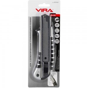 Строительный нож VIRA Auto lock 25 мм RAGE 831404