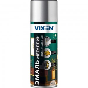 Универсальная эмаль VIXEN VX-19110 металлик хром, аэрозоль, 520 мл 47811