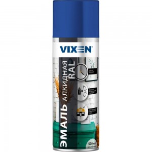 Универсальная эмаль VIXEN VX-15005 синяя RAL 5005, аэрозоль, 520 мл 47792