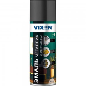 Универсальная эмаль VIXEN VX-19400 металлик графит, аэрозоль, 520 мл 47820