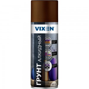 Универсальный грунт VIXEN коричневый VX21003, аэрозоль, 520 мл VX21003