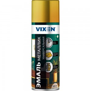 Универсальная эмаль VIXEN VX-19220 металлик бронза, аэрозоль, 520 мл 47817