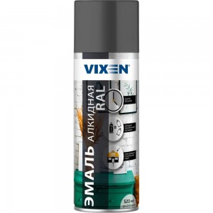 Универсальная эмаль Vixen темно-серый RAL 7046 аэрозоль 520 мл VX-17046