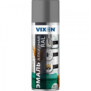 Универсальная эмаль Vixen серый RAL 7040 аэрозоль 520 мл VX-17040