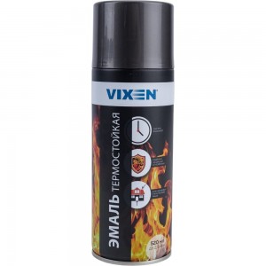 Термостойкая эмаль Vixen графит аэрозоль 520 мл VX-53003