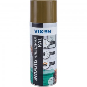 Универсальная эмаль Vixen хаки RAL 7008 аэрозоль 520 мл VX-17008