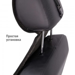 Накидка на сиденье VOIN Simple универсальная, экокожа+полиэстер, 1 шт., порол. VN150101