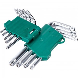 Набор ключей ВОЛАТ Torx T10-T50 9 предметов коротких 11025-09
