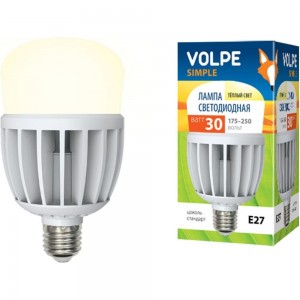 Светодиодная лампа Volpe LED-M80-30W/WW/E27/FR/S 10810