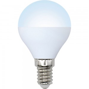 Светодиодная лампа Volpe. Форма шар, матовая. Серия Norma LED-G45-7W/NW/E14/FR/NR UL-00003819
