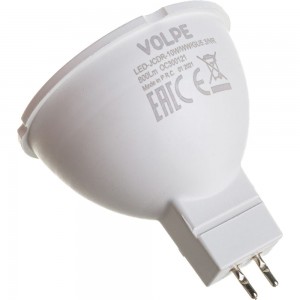 Светодиодная лампа Volpe. Форма JCDR, матовая. Серия Norma LED-JCDR-10W/WW/GU5.3/NR UL-00003843