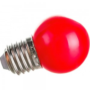 Декоративная светодиодная лампа Volpe LED-G45-1W/RED/E27/FR/С UL-00005646