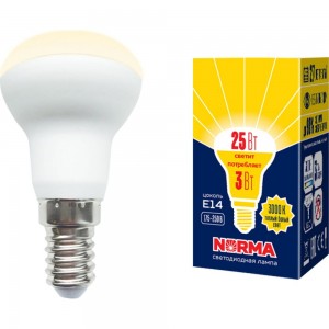 Светодиодная лампа Volpe LED-R39-3W/3000K/E14/FR/NR UL-00005625