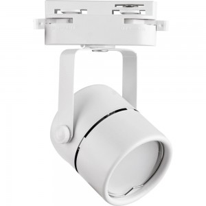 Трековый светильник-прожектор Volpe под лампу GU10 корпус белый UBL-Q321 GU10 WHITE UL-00007425