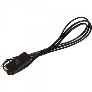 Черный сетевой кабель с плоской вилкой Volsten S-LRBK, 9351
