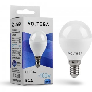Светодиодная лампа VOLTEGA Simple Е14 9W 4000 8454