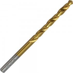 Сверло по металлу ц/х средняя серия с покрытием нитридом титана (5 мм; Р6М5-TiN; А) Волжский Инструмент 161754