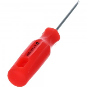 Отвертка Волжский инструмент прямой шлиц SL 2.5х 60 красная ручка 5705063